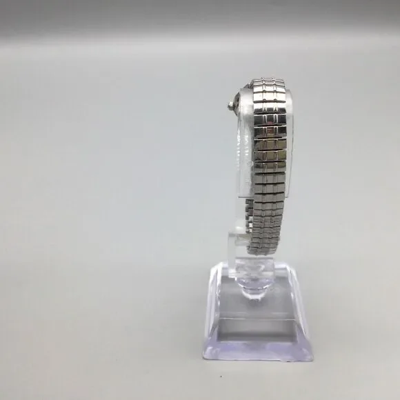 Vintage Pulsar Watch Women 21mm Silver Tone 1N01-X127 Stretch Band New Battery - Picture 6 of 14